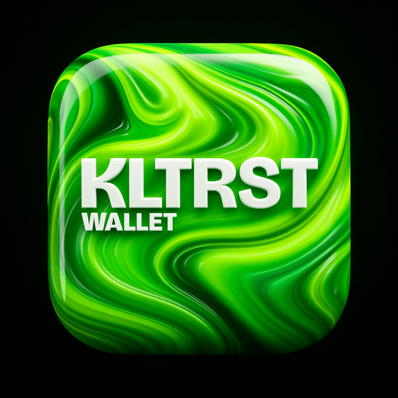 3D Glossy App Icon with Branded Liquid Background