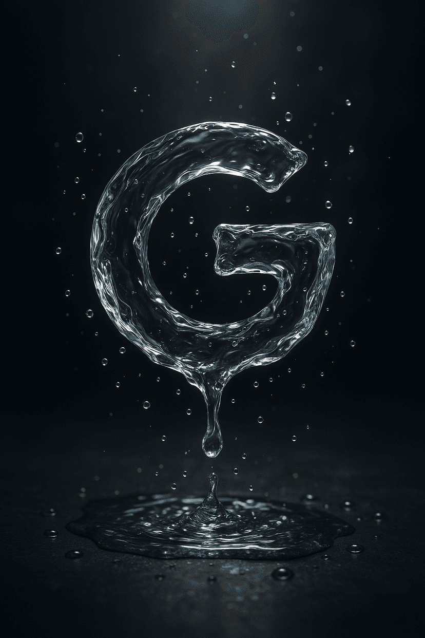 Liquid Water Google Logo